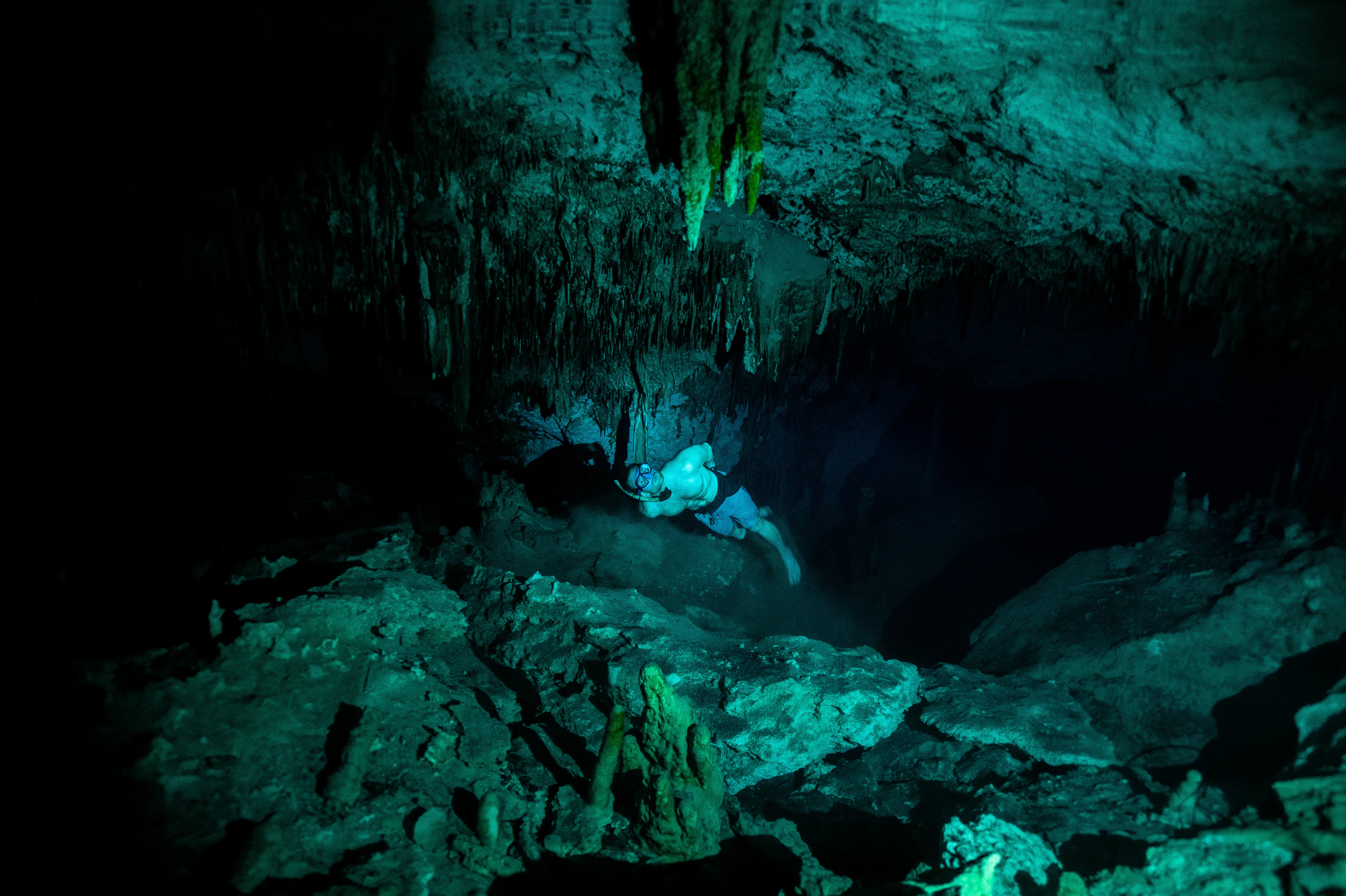 Free diving in Mexico